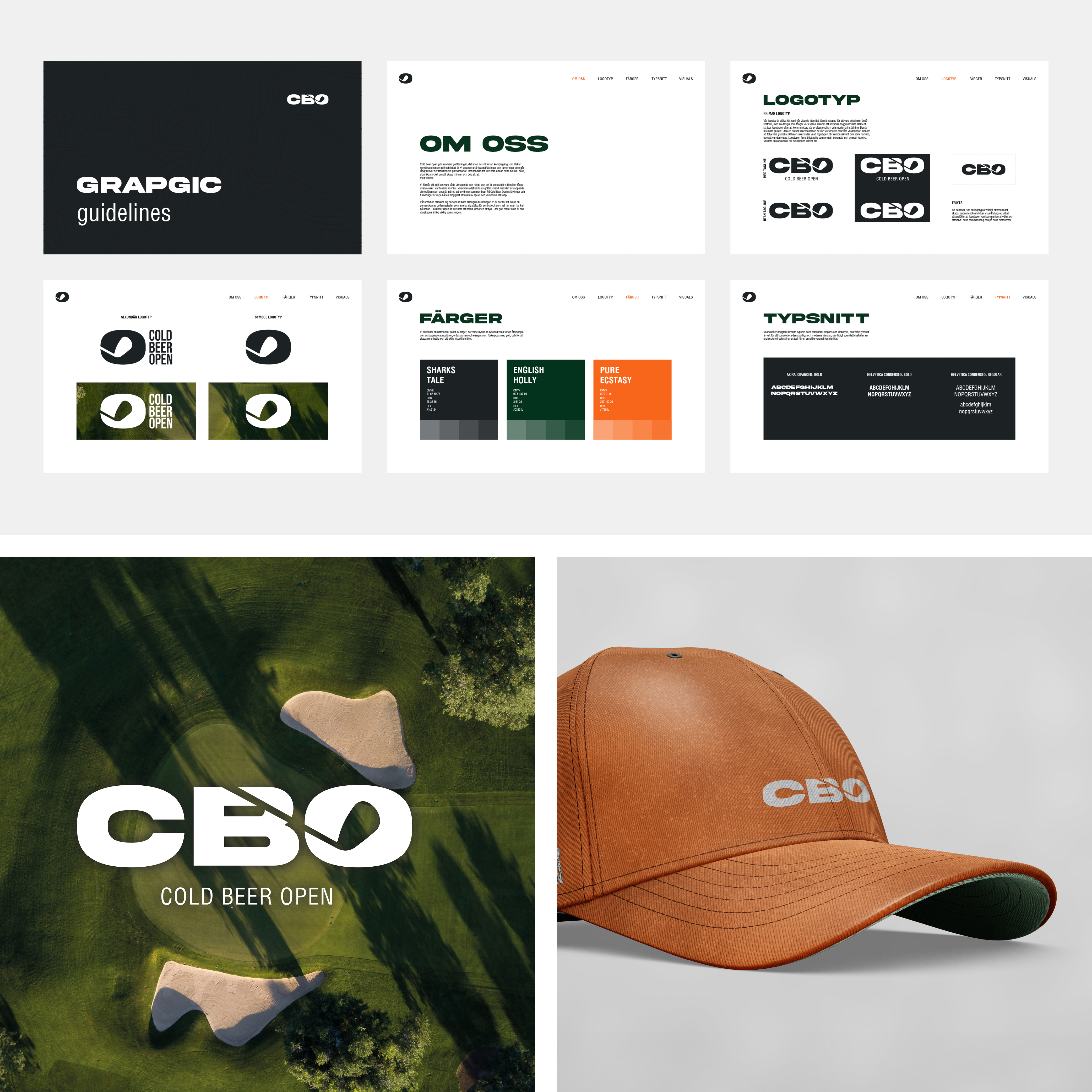 A collage of images from the company Cold Beer Open.